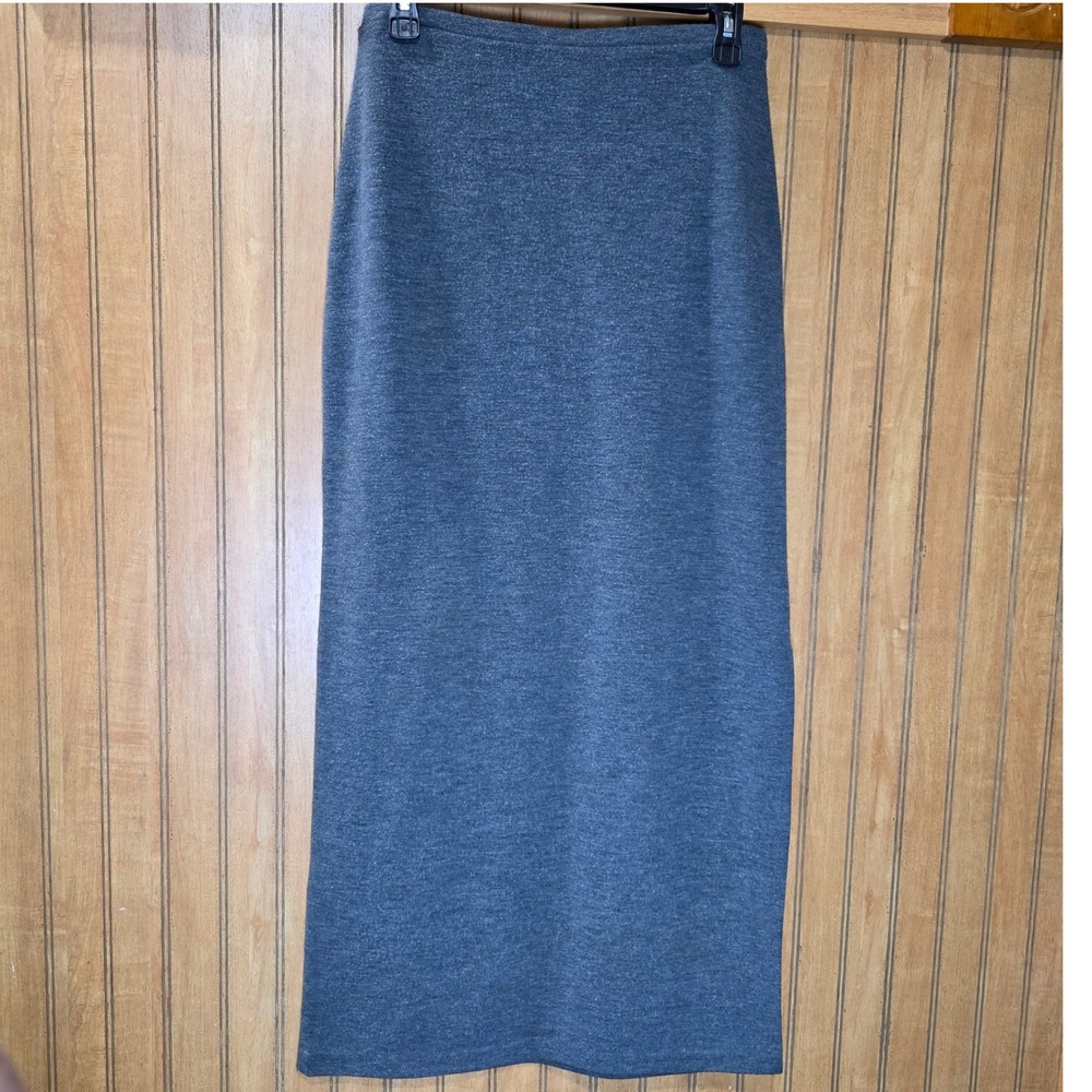 Vintage Joe Vanbasset Knit Maxi Skirt Gray High Waist Casual Everyday Size‎ M